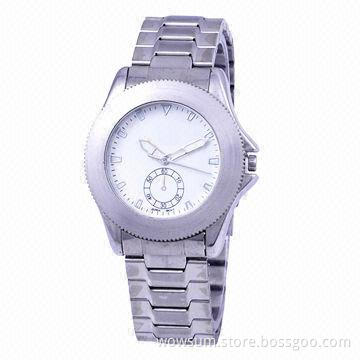 Japan movement quartz watch, made of metal alloy, eco-friendly